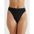 thumbnail image 3 of Joyspun Women's Seamless Thong Panties, 3-Pack, Sizes XS to 3XL, 3 of 4