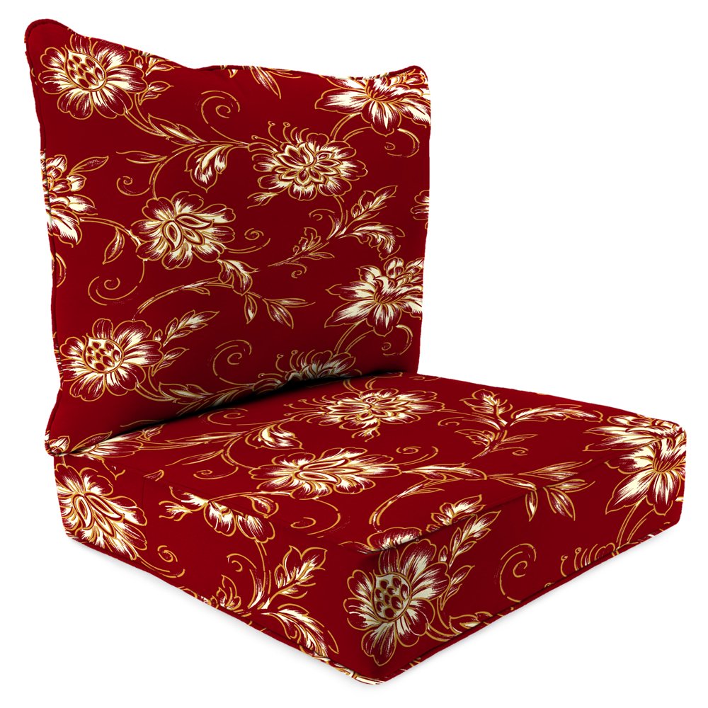 Jordan Manufacturing Mainstays Aubrey Floral Deep Seating Cushion Set