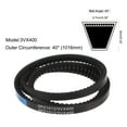 thumbnail image 2 of 3VX400 Rubber V-Belt, Raw Edge Cogged Industrial V Belts 40" Length x 0.38" Width x 0.32" Thick, 2 of 5