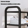 thumbnail image 6 of 3 Layer Freestanding Shoe Rack, Stainless Steel Shoe Cabinet with Dust Proof Design, Space Saving Storage Organizer for Dormitory, Entryway & Closet Organization,Vsgery, 6 of 6