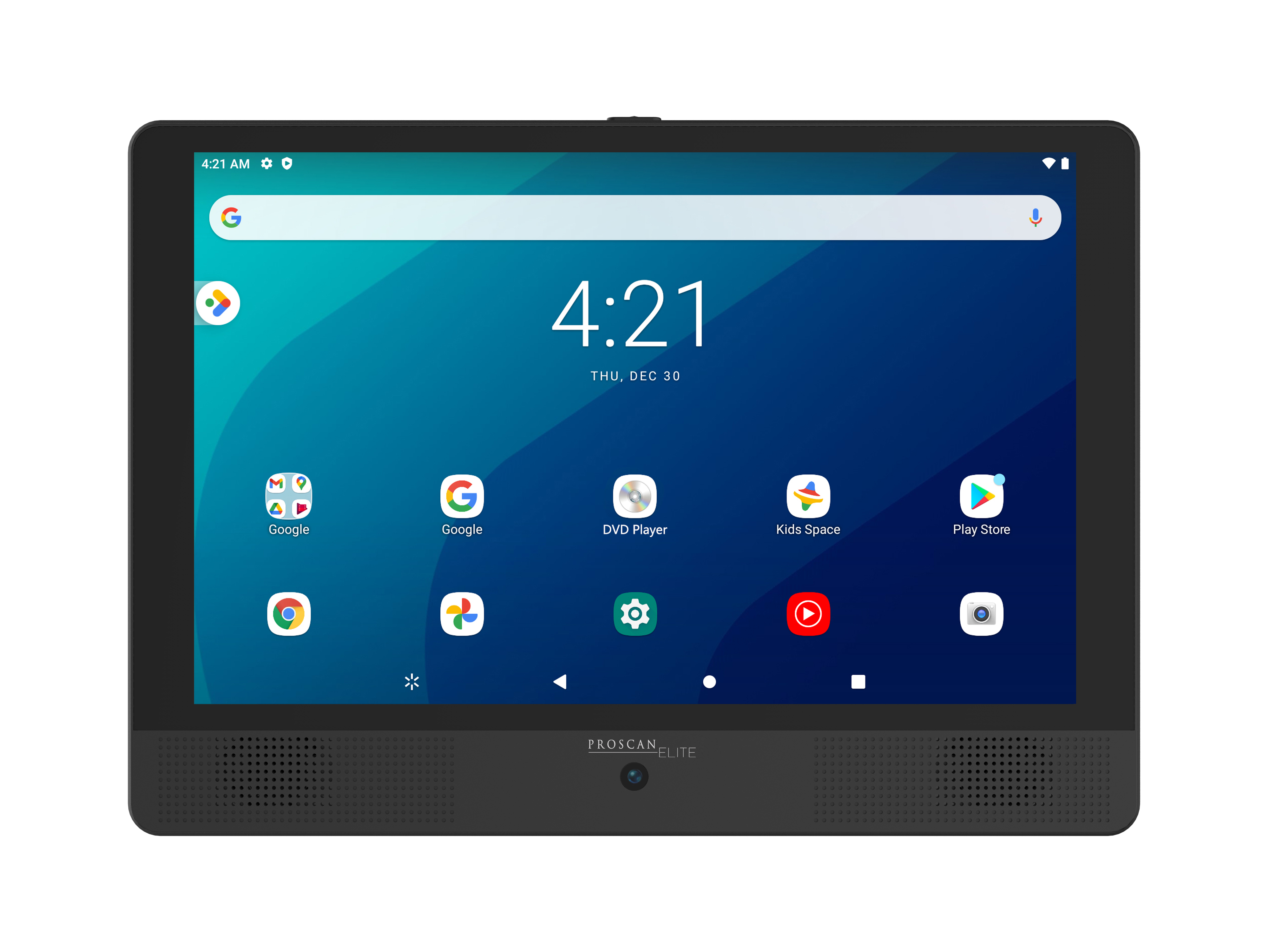 Proscan Elite 10.1" Tablet with Portable DVD Combo, Android 11, 32GB Storage - Black