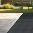 thumbnail image 3 of GroundSmart 12" x 12" x 1/2" Gray Flat Square Rubber Paver, 12 Pack, 3 of 9