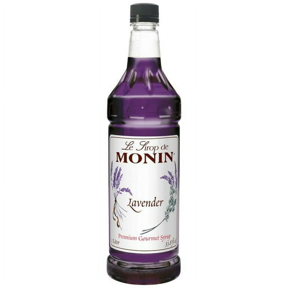 Monin - Lavender Syrup, Aromatic And Floral, Natural Flavors, Great For Cocktails, Lemonades, And Sodas, Non-Gmo, Gluten-Free (1 Liter)