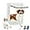 Plastic, variant on Dog Door, Plastic Pet Door, 6 ½” x 9 ¼” Inner Frame for Large Dog and Pets, Easy to Install, 2-Way Locks, Durable Frame Doggy Door for Door, Screen & Wall, White Doggie Door (Small, Plastic)