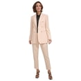 thumbnail image 1 of DKNY Womens Linen Blend One Button Blazer Jacket, Pink, 0, 1 of 1