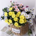 thumbnail image 3 of ZheElen 2pcs Artificial Silk Daisy Flowers Low Maintenance And For Home Faux Flowers yellow 1Set, 3 of 6