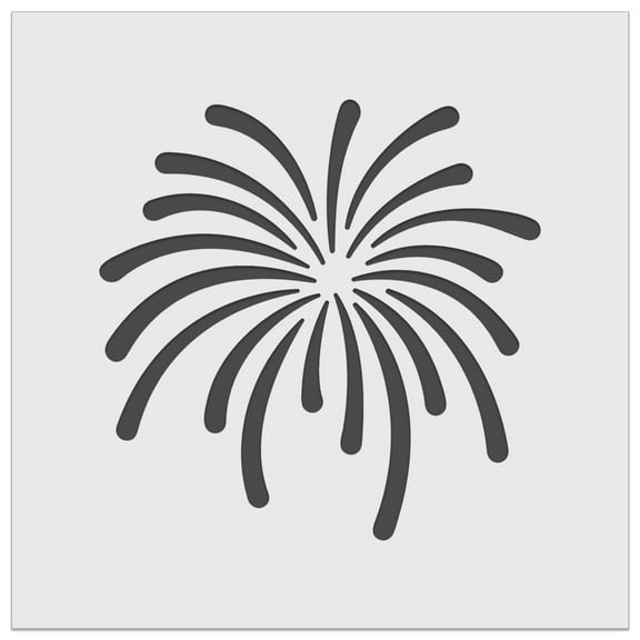 Sniggle Sloth 5.5" Firework Fourth of July DIY Cookie Wall Craft Stencil