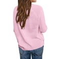 thumbnail image 3 of Heart Print Girls Long Sleeve Autumn Winter Knit Sweater Pullover, 3 of 4