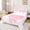 White Pink B, variant on Feelyou Girly Pink Bowknot Initial K Bed Sheets, Kawaii Princess Crown Full Size Sheets, 4 Pieces, 1 Flat Sheet, 1 Fitted Sheet and 2 Pillowcases