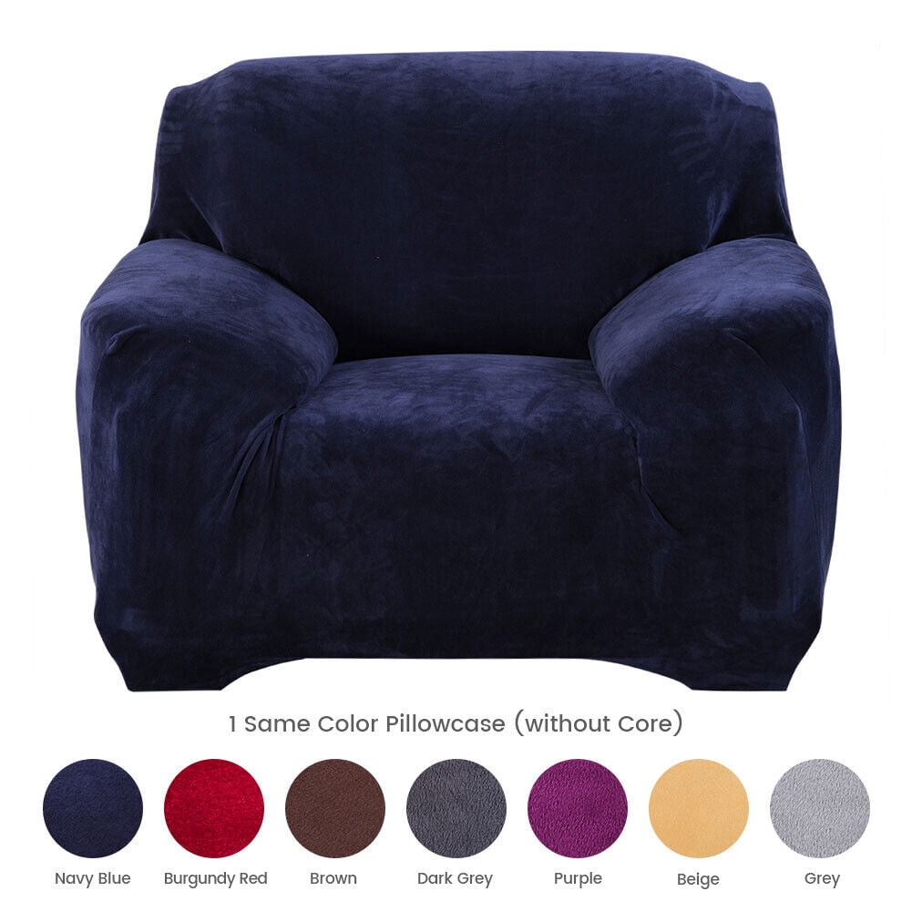 CJC 1/2/3/4 Seater Couch Sofa Slipcover Protector Velvet Stretch Plush Thick Sofa Covers
