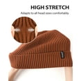 thumbnail image 4 of Zylioo XXL Knit Beanie Cap,Oversized Mens Beanie,Winter Stocking Hats For Big Heads,Large Warm Hat,Cuffed Skull Caps, 4 of 6