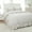 Beige, variant on Move Over White Ruffle Duvet Cover Set Twin Size 2 Layer Ruffled Pattern Soft Microfiber White Ruffle Bedding Set