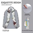 thumbnail image 5 of Rustic Chick and Wildflowers Pattern School Backpack - Waterproof Lightweight Bag with Breathable Shoulder Straps, 5 of 5