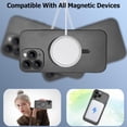 thumbnail image 2 of Magnetic case for iPhone 11 Pro Phone Case for Women, Matte Luxury Soft Metal Gloss Design with Camera Protective Film [Compatible with Magsafe] for iPhone 11 Pro 6.1"-Black, 2 of 12