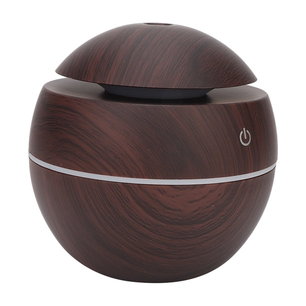 USB Mini Humidificador, Humidificador de Difusor de aroma Recargable USB para el Hogar/Automóvil/Oficina, Difusor de Aceite Esencial de Aromaterapia de Grano de madera((Grano de madera oscura)) Ecomeon no