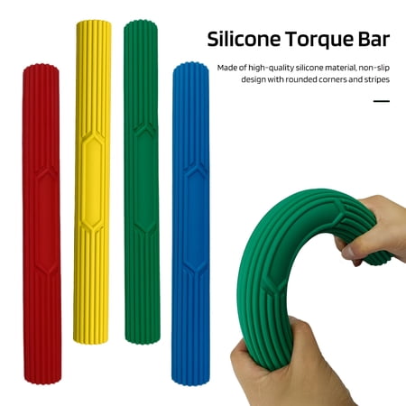BESTSKY Hand Rehabilitation Resistance Bar Non-slip Silicone Flex Therapy Bar Strength Training Tennis Elbow Physical Therapy Pain Relief Bar