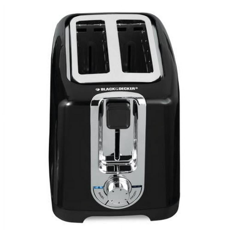 BLACK+DECKER 2-Slice Black 850-Watt Toaster in the Toasters