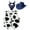 Navy Blue, variant on vastwit Cowboy Costume Kids Cowgirl Cosplay Outfits Cow Print Vest with Bandanna and Hat Set for Navy Blue 3T