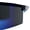 Black Blue - Blue Mirror, variant on Mens 80s Vibe Color Mirror Rimless Oversized Shield Sport Sunglasses [Black Blue - Blue Mirror]