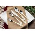 thumbnail image 2 of 40 Piece Flatware Set - Includes 5 Piece Hostess Set - Vintage Design Handle with Gold Detailing - 18/10 Stainless (45 Piece, Amalfi), 2 of 14