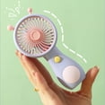 thumbnail image 5 of PONPRNGY Mini Personal Fan Handheld, Small Portable Handheld Fan, Battery Operated, USB Rechargeable Face Makeup Lashes Desk Fan, for Women, Men, Indoor, 5 of 6