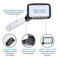 thumbnail image 5 of Magnifying Glass With Light. Magnifier For Reading With Bright Led Lights, Folding Handle, Easy To Store & Carry. Rectangular Lens Is Best Shape, 5 of 5