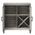 thumbnail image 6 of Twin Star Home Bar Cabinet with Mirrored Doors and Stemware Rack, 6 of 15