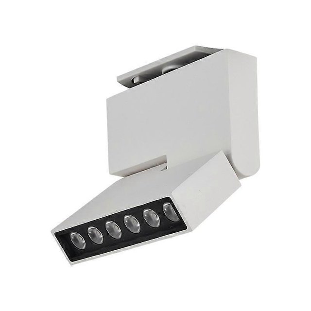Foco de luz LED de riel ajustable, luz de pared, CA 110 V, 220 V, 30 W, luces de techo, focos para habitación, tienda, loft, dormitorio, 6500 K, 12 W, blanco