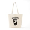thumbnail image 6 of CafePress - Addicted To Coffee Tote Bag - Unisex Canvas Tote Bag, Beige, 1-Piece, 6 of 7