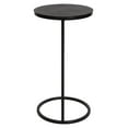 thumbnail image 4 of Maklaine Round Metal & Aluminum Accent Table in Aged Black and Antique Bronze, 4 of 8