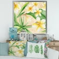 thumbnail image 3 of Designart 'Yellow Flowers and Tropical Foliage XI' Traditional Framed Art Print, 3 of 4