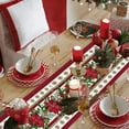 thumbnail image 6 of Tarmeek Christmas Table Runner Decration, 13x72in Seasonal Winter Xmas Holiday Christmas Table Runner for Kitchen Dinning Home Decor Christmas Decorations Indoor, 6 of 6