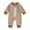 DD Brown, variant on Rhuody Newborn Onesies Girl 0-3 Months Long Sleeve Football Bodysuit Striped Crewneck Infant Romper Jumpsuit Outfit Lovely Cozy Clothings Brown