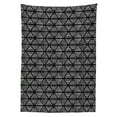 thumbnail image 3 of Ambesonne Black and White Tablecloth Rectangular Table Cover, Monochrome Elements, 60"x90", Black White, 3 of 4