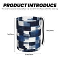 thumbnail image 4 of Round Car Trash Can 7×5.9in Waterproof, Durable, Not Easy To Fade, Easy To Install And Disassemble To Prevent Interior Pollution Plaid Fall Camo Royalblue_4, 4 of 7