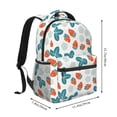 thumbnail image 2 of Haiem Floral Strawberr Printed School Backpack,Casual Travel Lightweight Backpack,Durable Comfortable Multifunctional Backpack,Laptop Backpack, 2 of 5
