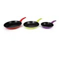 thumbnail image 3 of Juego De 3 Sartenes Antiadherentes KITCHENES Borde De Hierro, 3 of 6