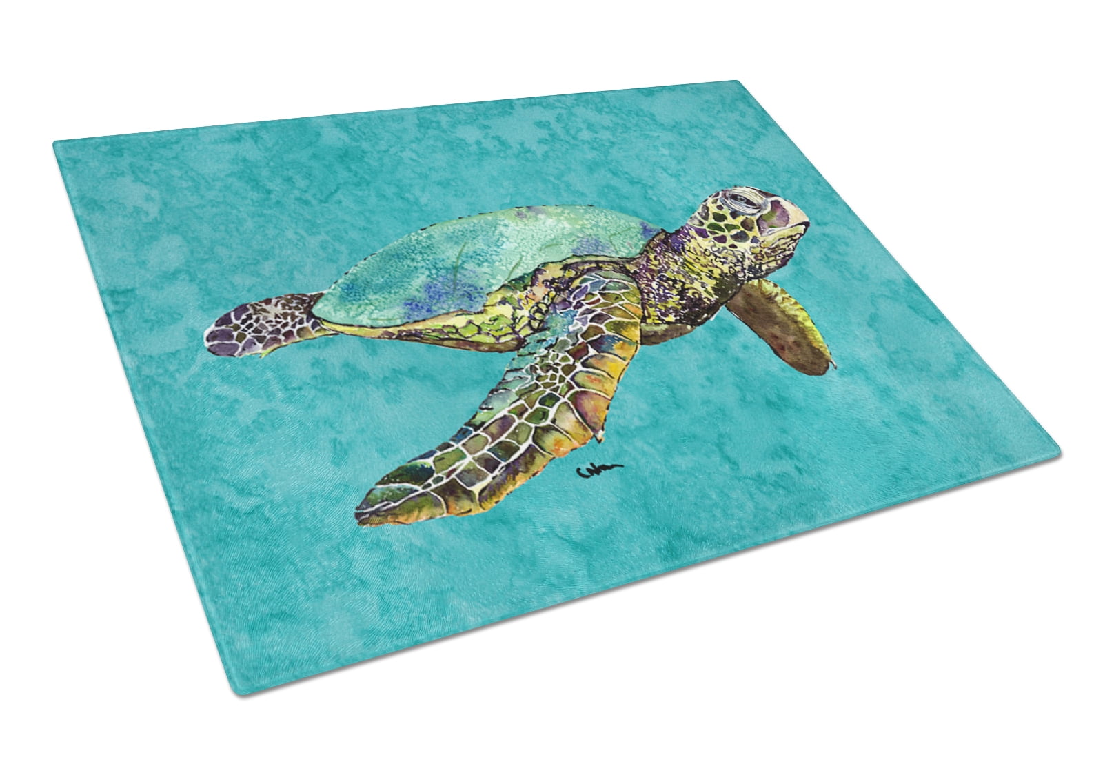 Caroline's Treasures Turtle Glass Cutting Board Large - Walmart.com