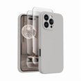 thumbnail image 1 of Chenchen Designed for iPhone 16 Pro Case, Silicone Upgraded [Camera Protection] Phone Case, Soft Anti-Scratch Microfiber Lining Inside, 2024, Natural Titanium, 1 of 1
