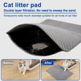 thumbnail image 2 of Cat Litter Mat, Honeycomb Double Layer Litter Box Mat, Urine & Water Proof Cat Litter Catcher Mat, Litter Trapping Mat Washable Easy Clean, Litter Mat Scatter Control, 2 of 6