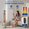 thumbnail image 5 of SereneLife Outdoor Electric Patio Heater - 1500W High-Efficiency Infrared Heating, Remote Control Standing Heater with Aluminum Reflector, Waterproof Design, IP65 Approved, Quiet Operation, 5 of 7