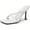 White, variant on Women's Strappy Thong Heeled Sandals Slip On Stiletto Heels Flip Flops Square Open Toe T Strap High Heel Sandals Slide Summer Dressy Sandals