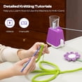 thumbnail image 4 of Automatic i Cord Knitting Machine,Electric Efficiently DIY Knitting Crochet Machine for Crocheters(Purple), 4 of 8