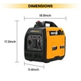 thumbnail image 4 of MaXpeedingrods 2300W Portable Generator Super Quiet for Camp RV Motorhome Lightweight Power Station Home Back up Power Supply, 4 of 7