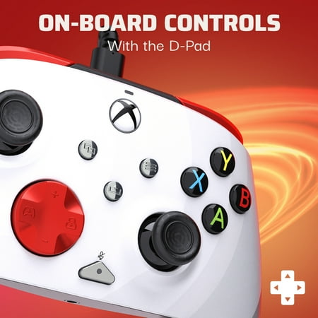 PDP REMATCH Advanced Wired Controller: Radial White For Xbox Series X|S, Xbox One, & Windows 10/11 PC - Radial White