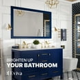 thumbnail image 3 of eviva  Acclaim 48" x 30" Rectangular Blue Wooden Framed Mirror, 3 of 7