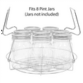 thumbnail image 2 of 2X Canning Rack,Canning Jar Rack,Steamer Rack for Water Bath Canning or Pressure Canning,Fit for Kinds of Jars-Silver, 2 of 3