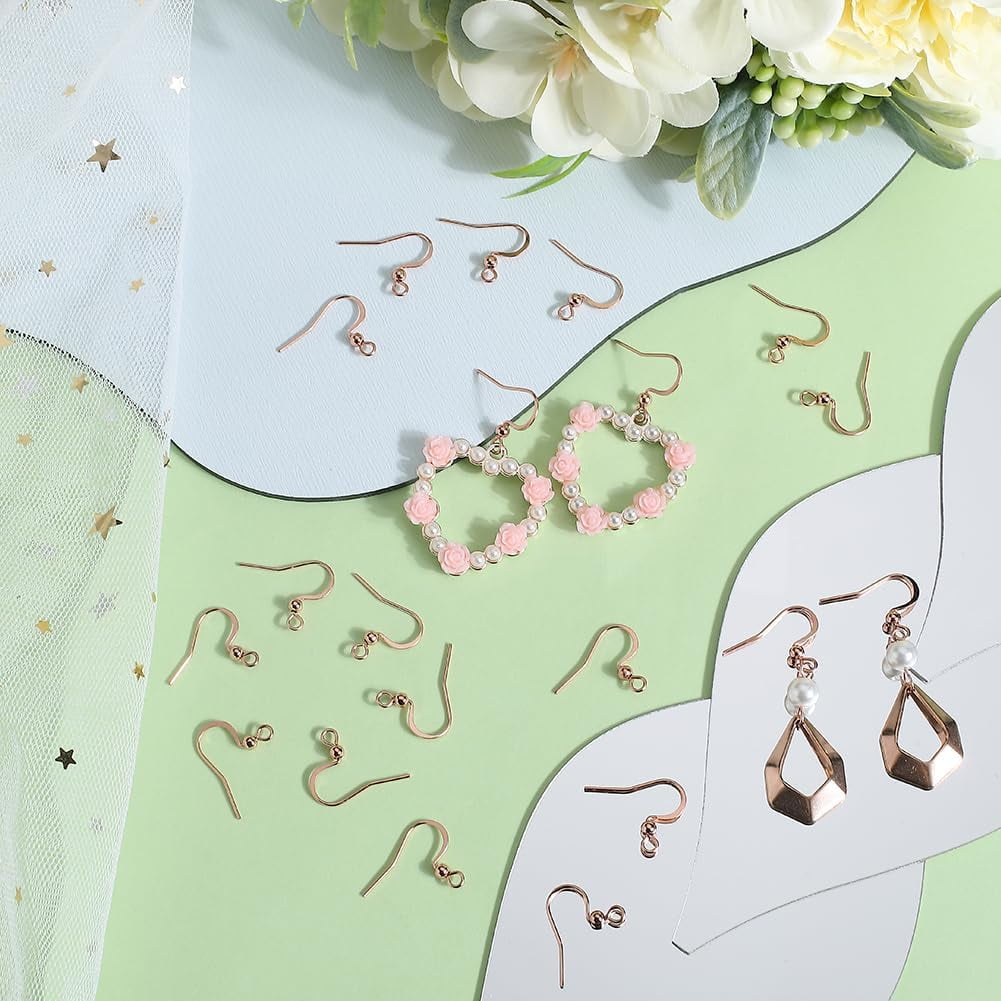 DIY Rhinestone Earring Making Kit – 160Pcs Gold Post Studs With Loops & Brass Butterfly Backs (4mm-8mm)