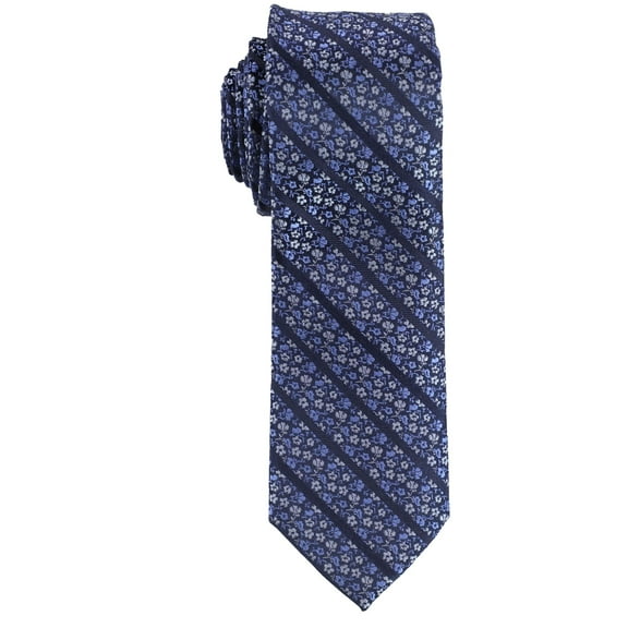 bar III Mens Floral Self-tied Necktie, Blue, One Size