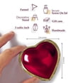 thumbnail image 2 of Urna de Cremación Trupoint Memorials Pequeña en Forma de Corazón Roja para Adultos, 2 of 7